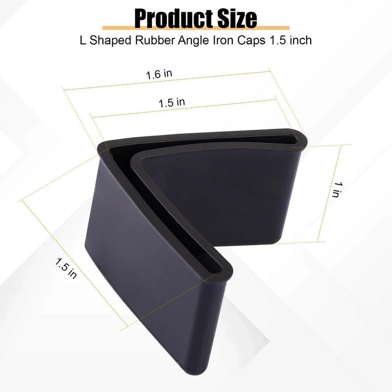 Bed Frame Gash Protector Guards 11/2 X 11/2 Edge Corner End Covers/caps Bed Fr gallery