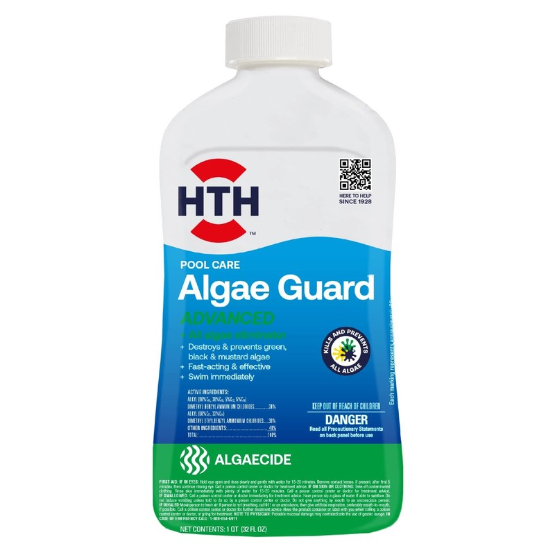 HTH 67084 Pool Care Algae Guard Advanced for Swimming Pools, All 32 fl oz 1Pack gallery