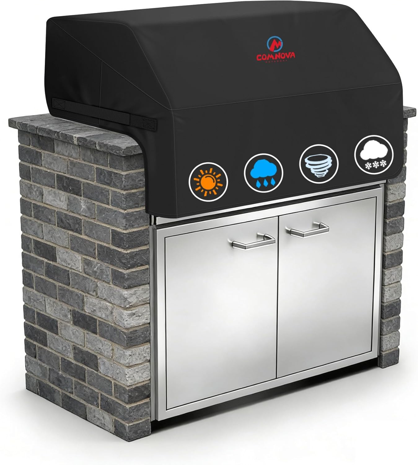 Built-In Grill Cover 32 Inch - 600D Island BBQ Grill Top Covers Heavy Duty & Wat gallery