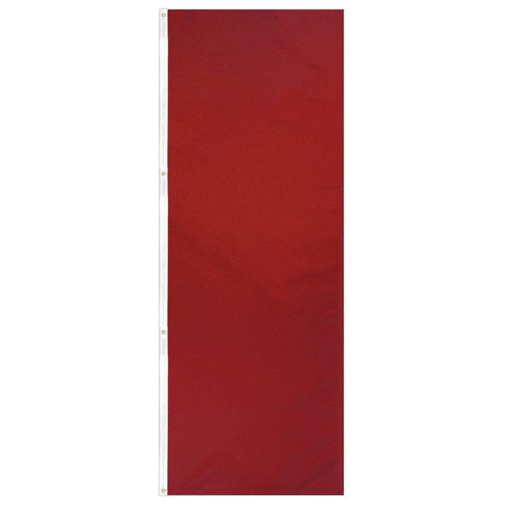 Solid Color Burgundy Flag 3x8ft Solid Red 200D Banner Flag