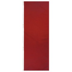 Solid Color Burgundy Flag 3x8ft Solid Red 200D Banner Flag