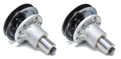 2 Spindle Assemblies W/ Pulleys (6-1/2″ OD) for Exmark 103-3200 103-8075
