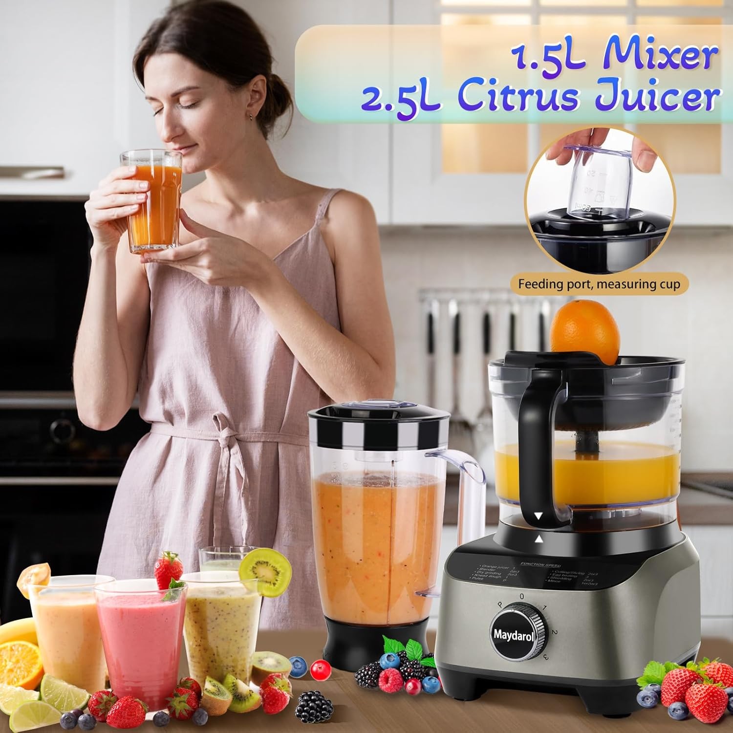 11 in 1 Food Processor Blender Combo 51oz Juice Blender gallery
