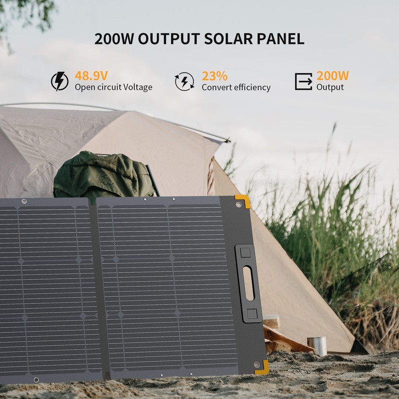 Used-pecron 100W 200W Foldable Portable Solar Panel for Power Station Solar gallery