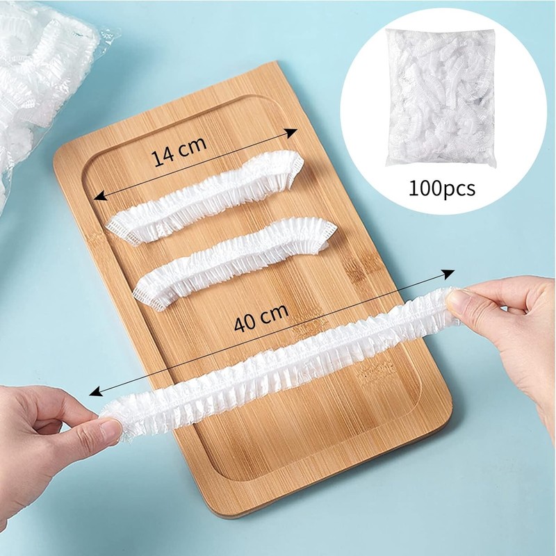 300pcs Reusable Elastic Stretch Fresh Keeping Covers Kitchen Food Plastic Wrap gallery