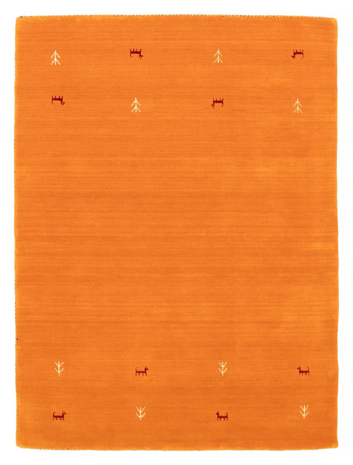 Traditional Hand loomed Area Rug 4'0" x 5'7" Light Orange Oriental Carpet gallery
