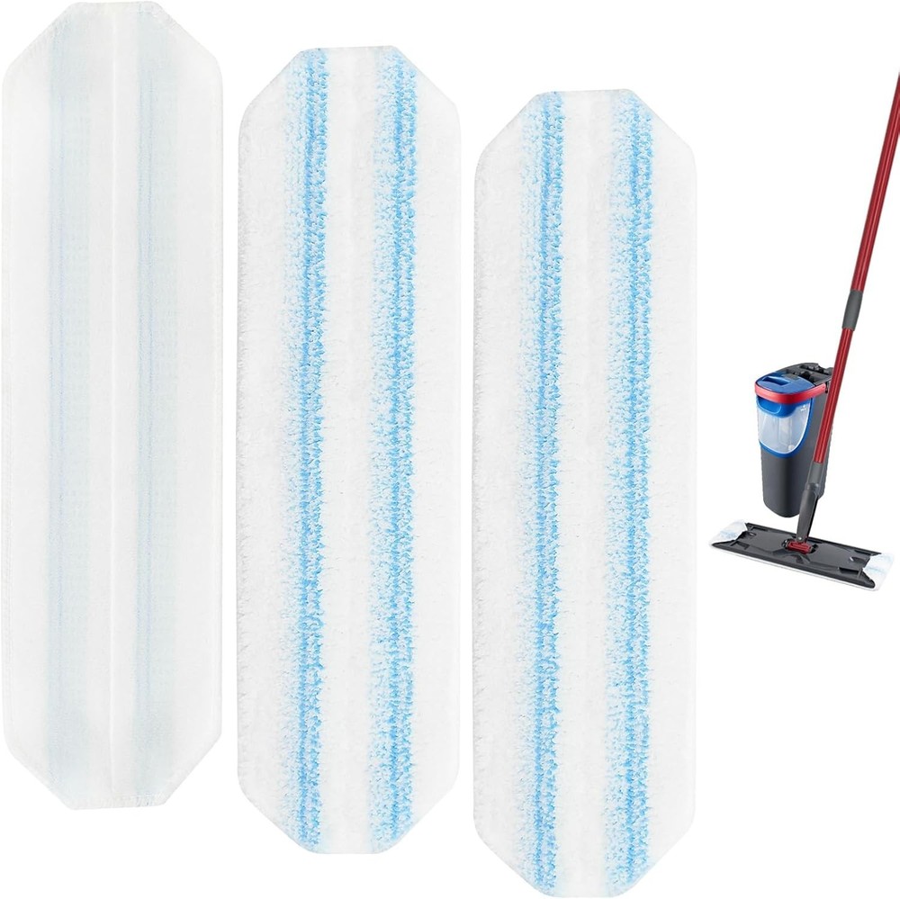 Mop Pads Replacements Compatible with O Cedar H2prO Flat Mop System Microfibe...