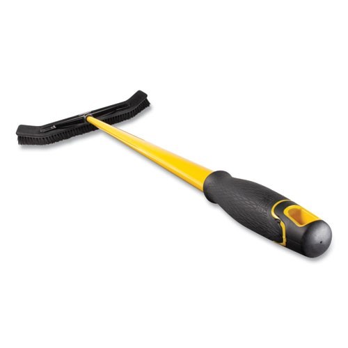 Rubbermaid Commercial Maximizer Push Broom, 24", Poly Bristles, Yellow/Black gallery