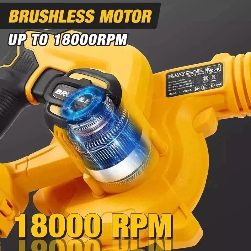 DEWALT DCE100B 20V Handheld Leaf Blower Cordless Battery Not Included - Yellow gallery