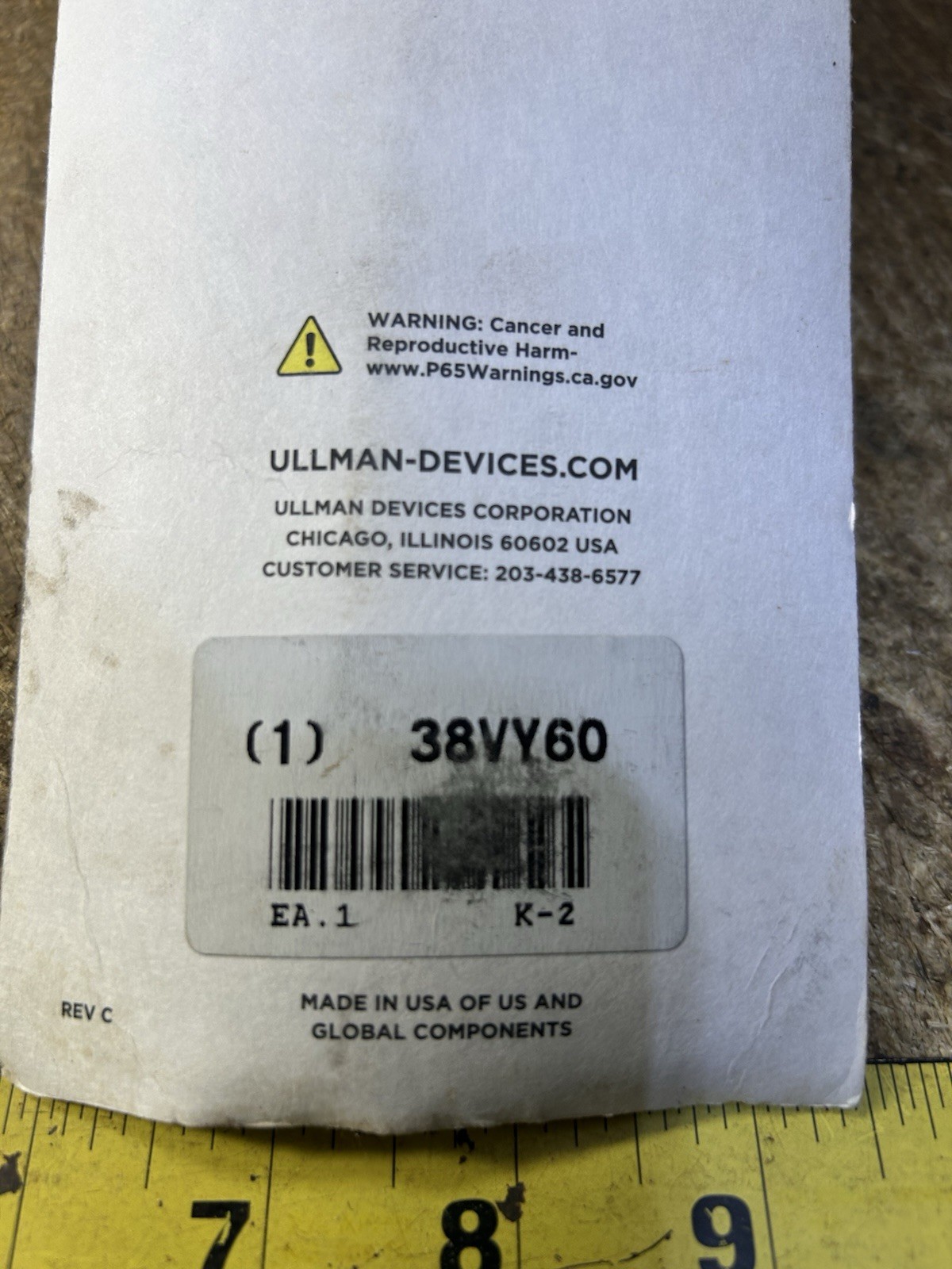 Ullman Telescoping Inspection Mirror Rectangular 2-1/8 x 3-1/2 in 360 Angle USA gallery