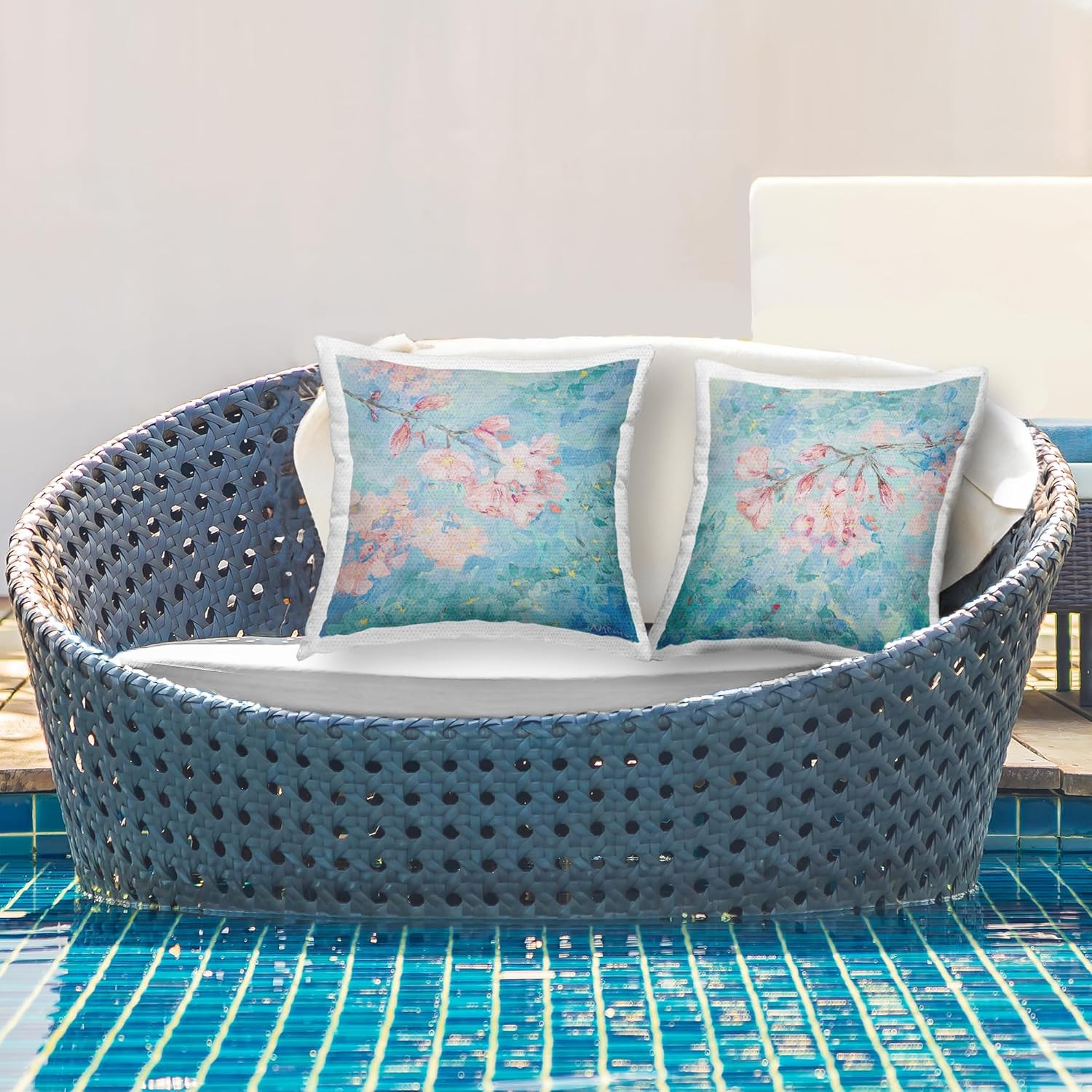 Cherry Blossom Sprigs Outdoor Pillow Set by Ann Marie Coolick - 2 Pack gallery