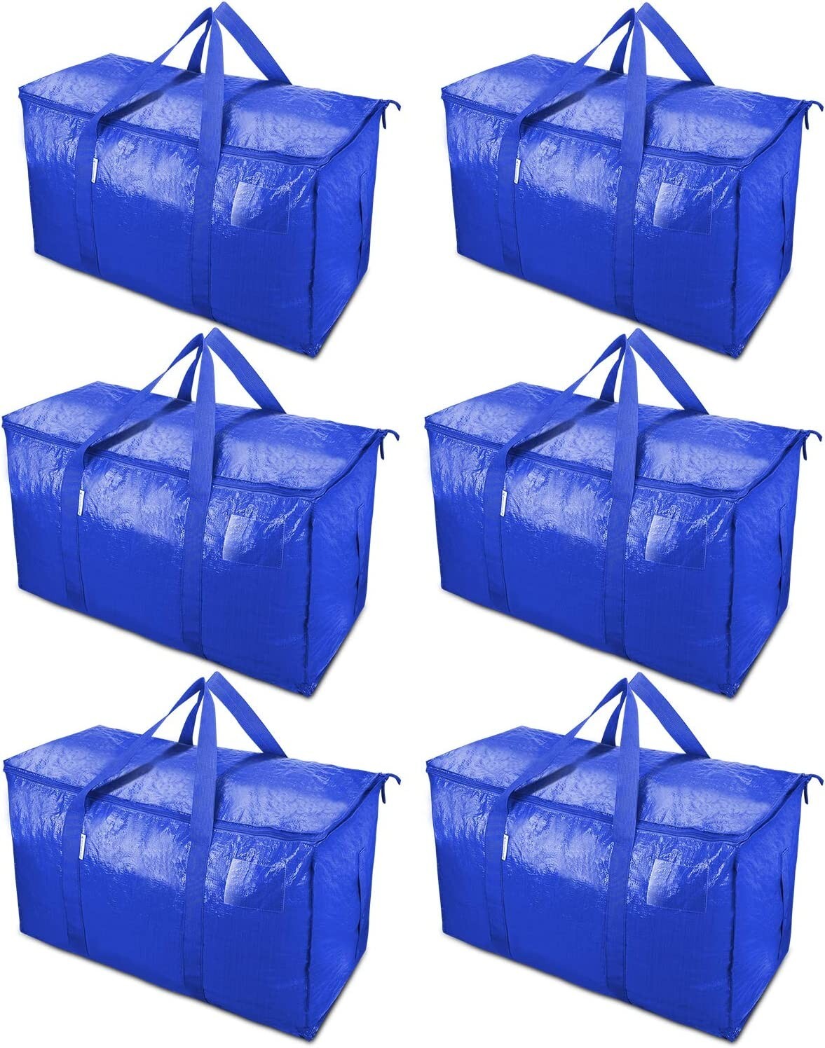 Extra Large Moving Bags with Zippers & Carrying Handles, Heavy-Duty Storage Tote gallery