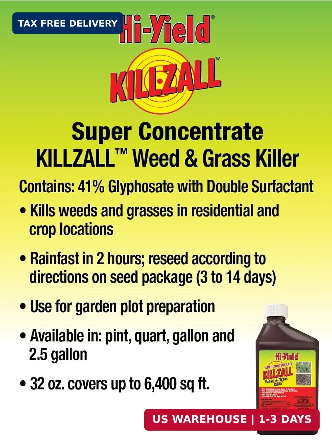 Hi-Yield (33692) Super Concentrate Killzall Weed & Grass Killer (32 oz) gallery