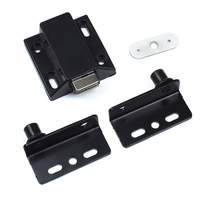 Single Suction Door Hinges 1 Set 2pcs 40*18mm Black Door Hinges Heavy Duty gallery