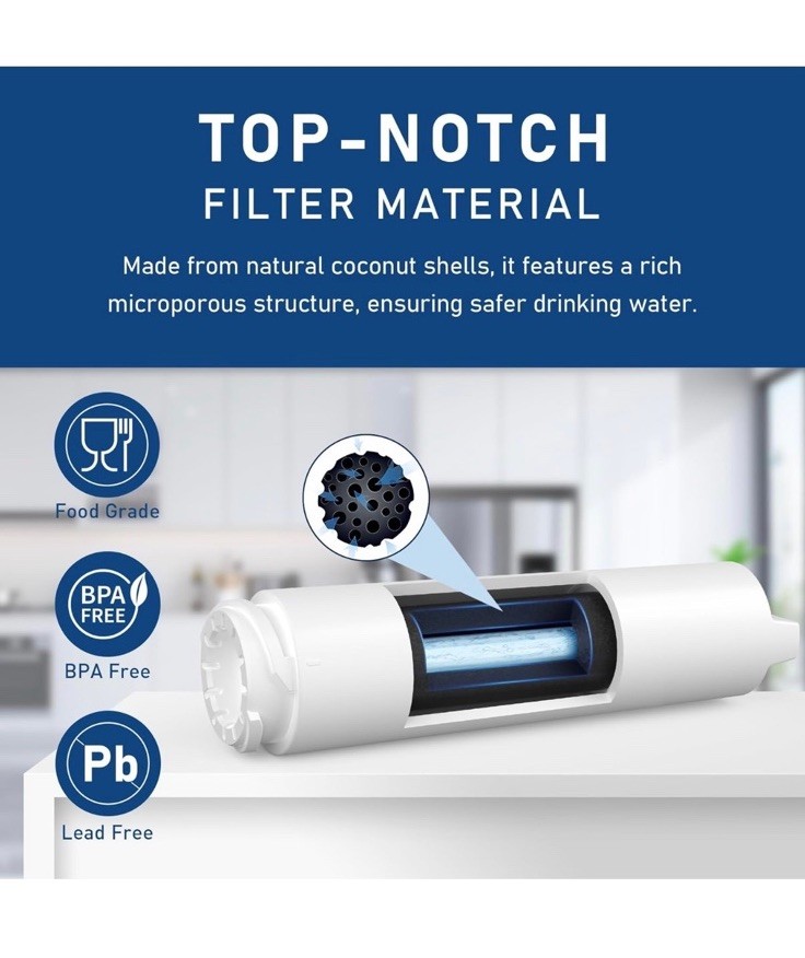Pelicori PC-09 Refrigerator Water Filter BPA Free Lead Free 300 GAL Food Grade gallery