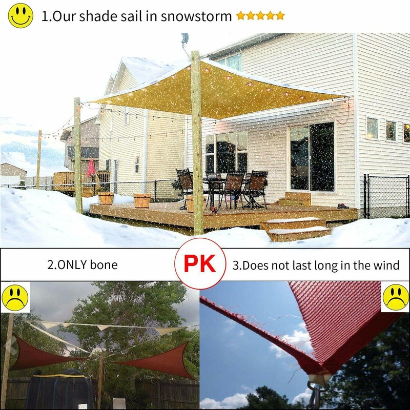 Sun Shade Sail Canopy Rectangle Sand Uv Block Sunshade For Backyard Deck Outdoor gallery