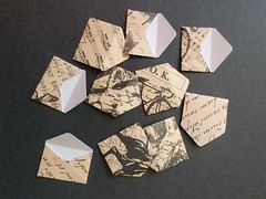 Assorted tiny design paper & cardstock envelopes 10pcs from Vintage designs