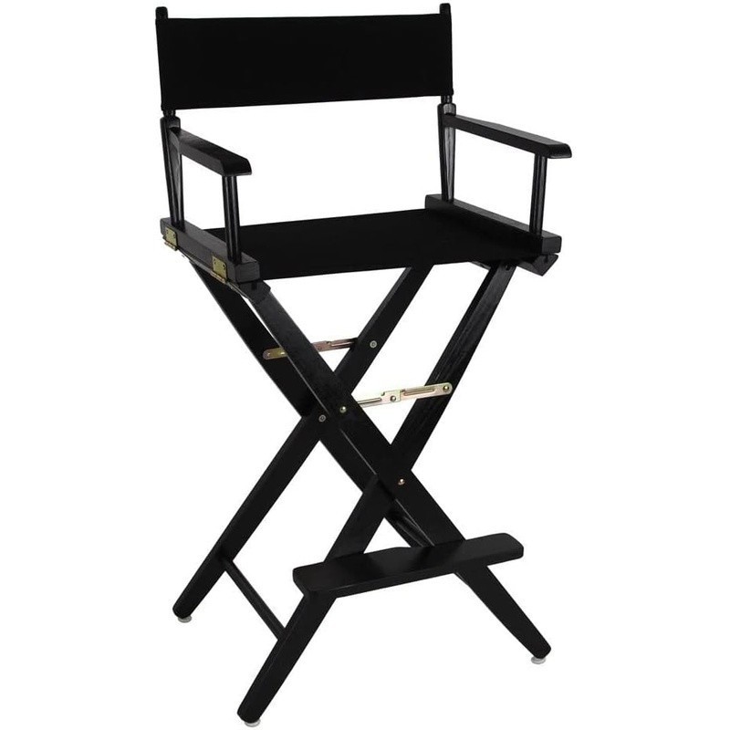 Durable Solid Hardwood Folding Bar Stool W/ Armrests Comfortable Portable Design gallery