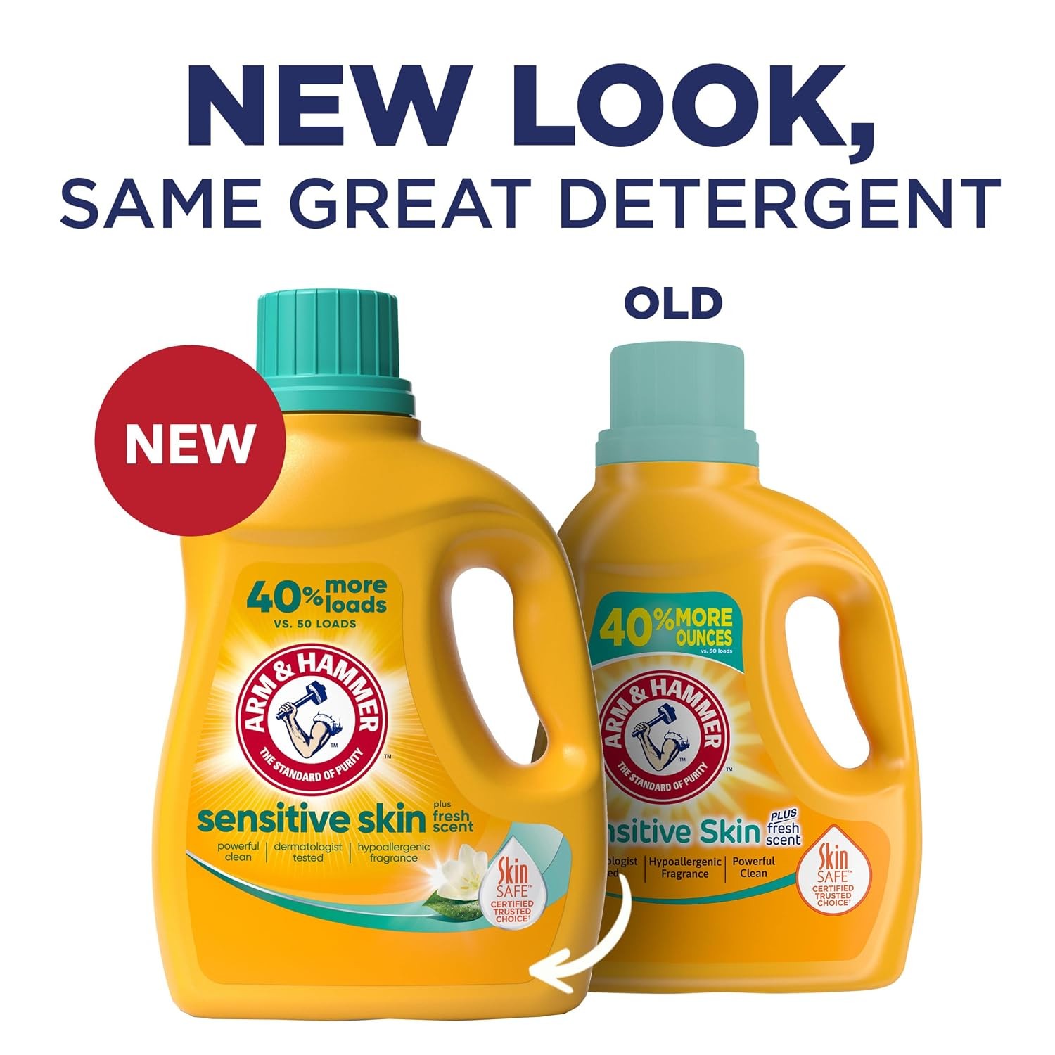 ARM & HAMMER Sensitive Skin Liquid Laundry Detergent, Fresh Scent, 105 fl oz, 10 gallery