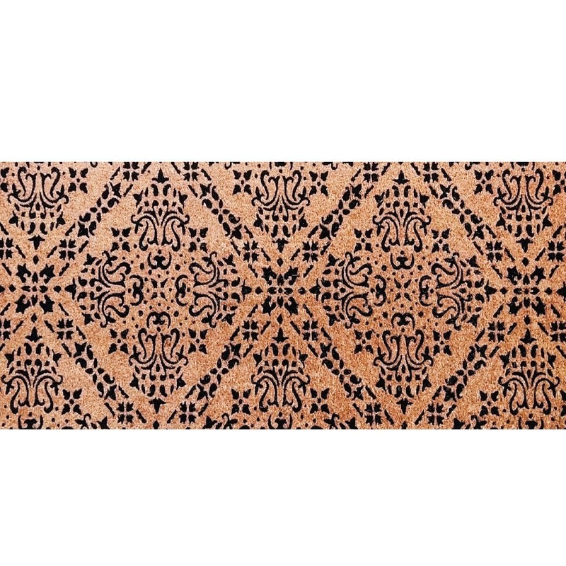 Briarwood Lane Everyday Black Damask Extra Large Coir Doormat 24 x 60 gallery
