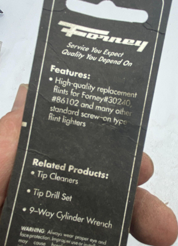 Forney 86122 Replacement Flints for Single Flint Striker Forney 86122 Qty 3🔔 gallery