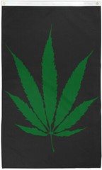 Marijuana Leaf Flag 3x5ft Dorm Room Flag 420 Weed Flag 100D