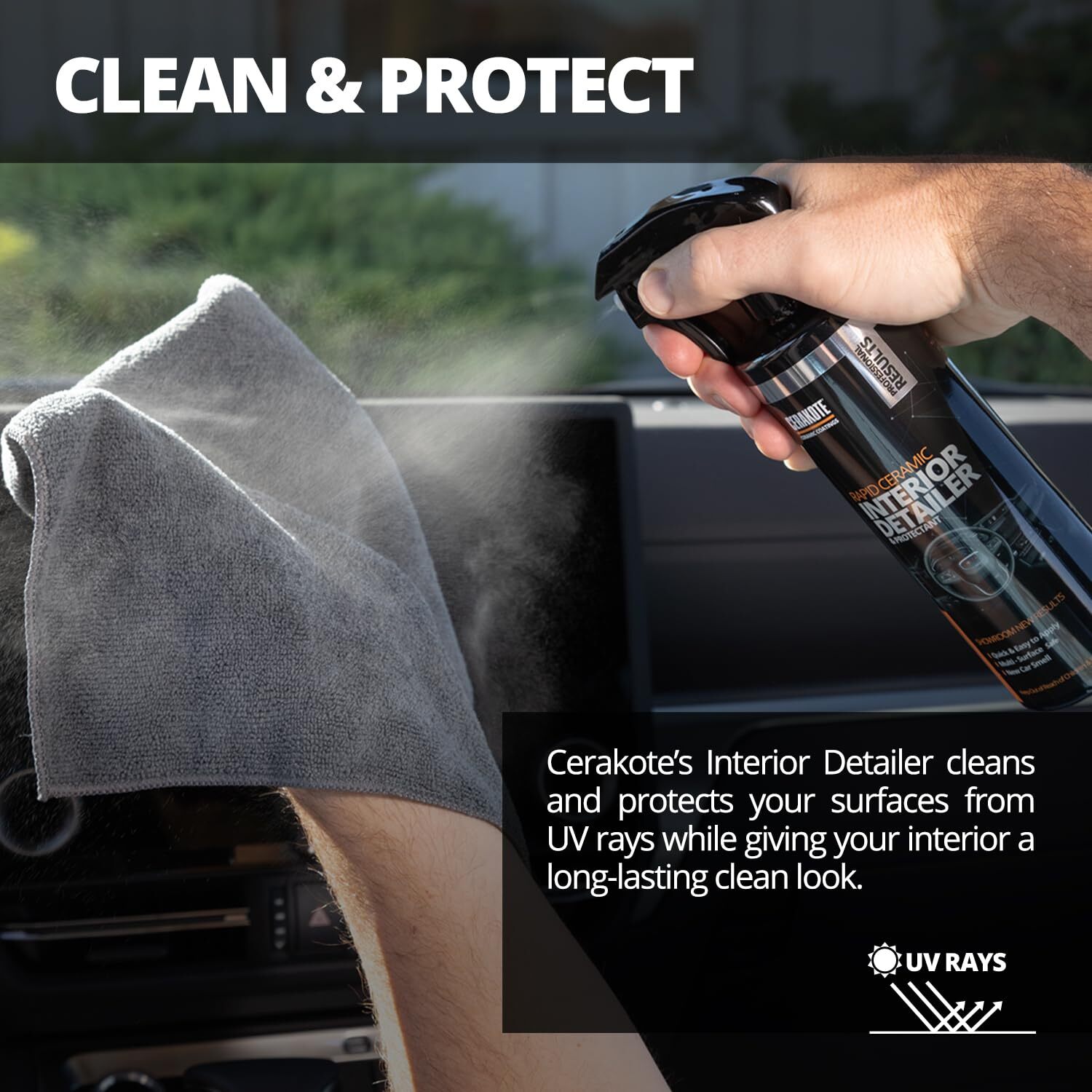 Rapid Ceramic Interior Detailer and Protectant 14 fl oz Multi-Surface Safe gallery