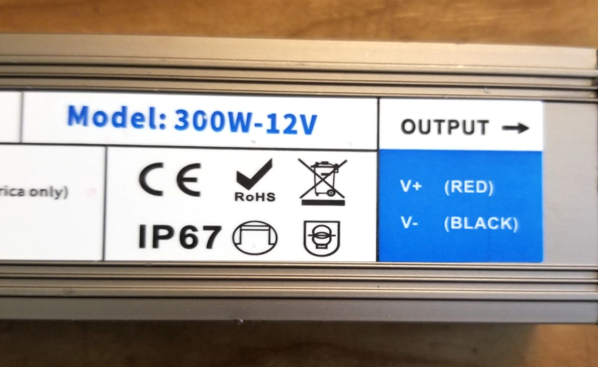 LED Driver 300 Watts Waterproof IP67 Power Supply 85V-265V AC to 12 gallery