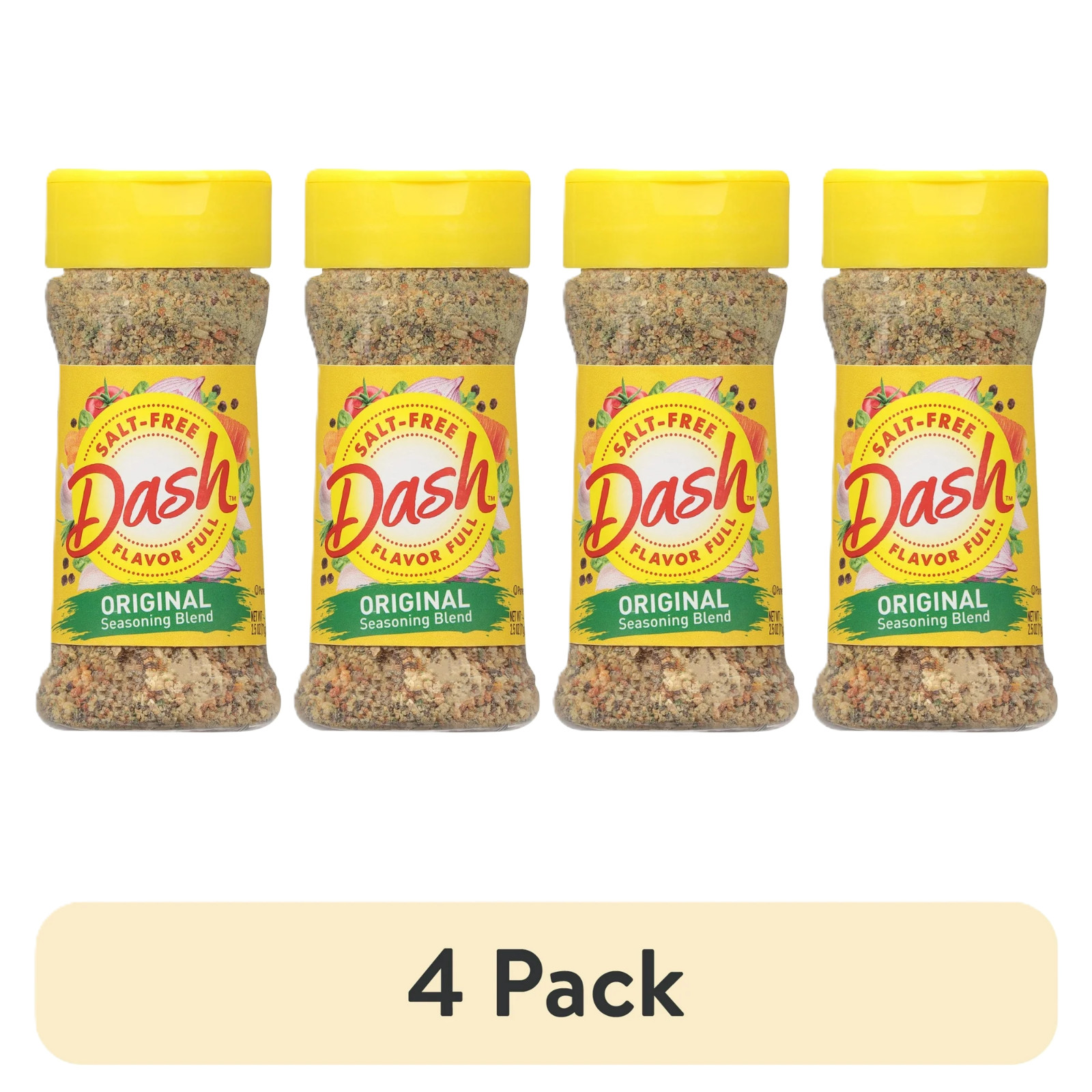 (4 pack) Dash Original Seasoning Blend, Salt free, Kosher, 2.5 oz gallery