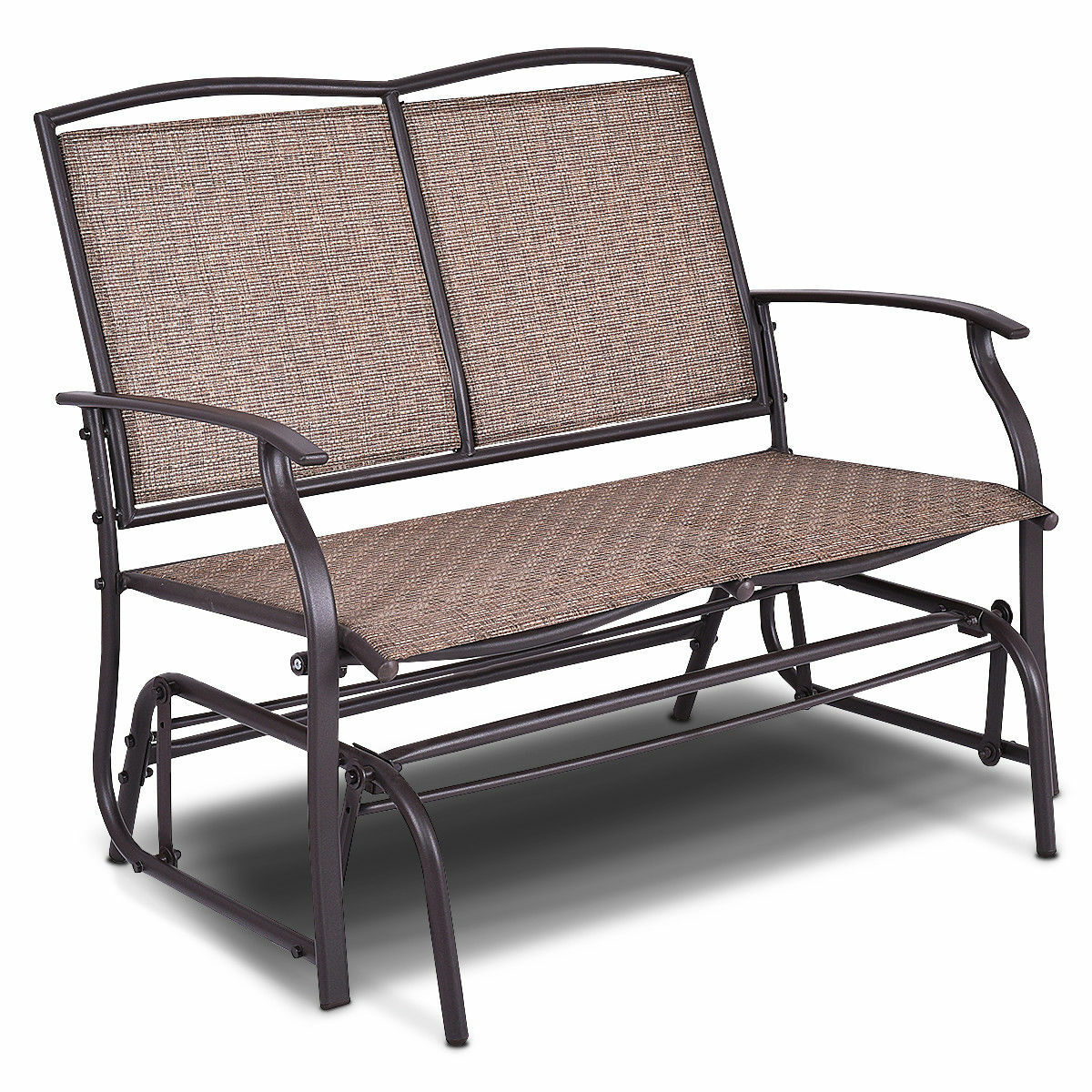 Patio Loveseat Glider Rocking Bench Double Chair With Arm Backyard Outdoor gallery