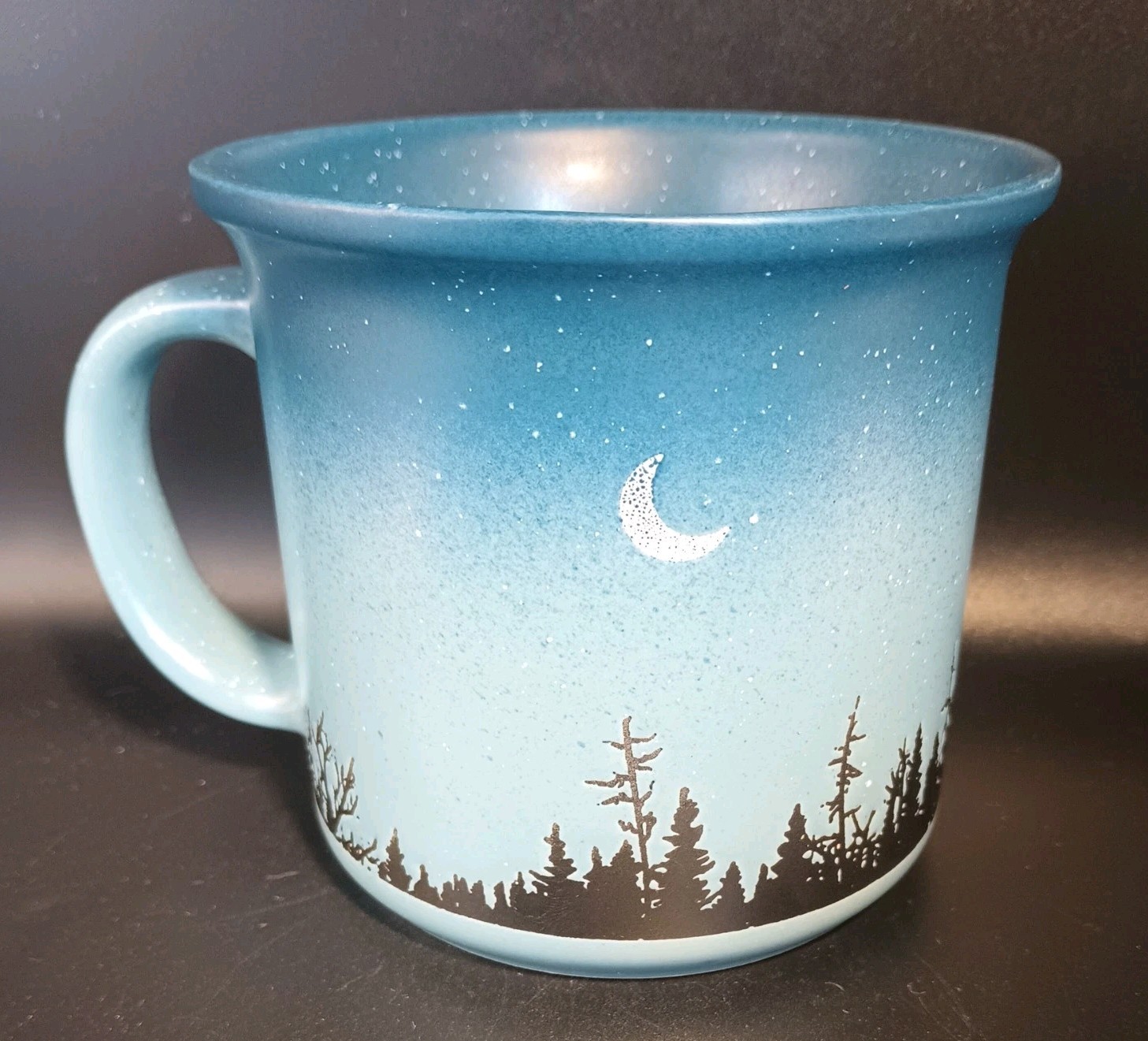 Nicole Miller Matte Collection Ceramic Mug Celestial Moon Stars Forest gallery