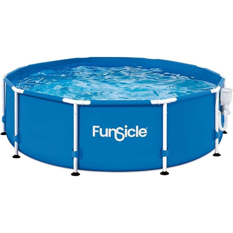 Durable Round Above Ground Pool Family Fun Easy Assembly & Accessories New gallery