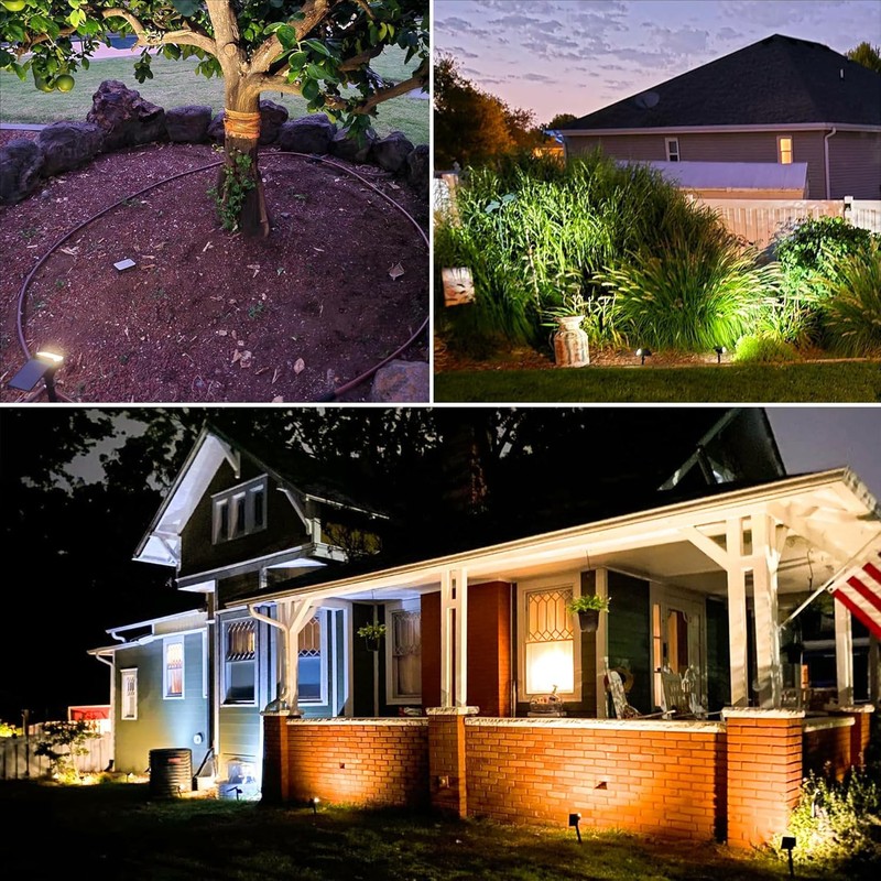 2Pack Solar Power LED Landscape Light Outdoor Garden Yard Pathway Lawn Spotlight gallery