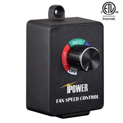 iPower ETL Certified Variable Fan Speed Controller for Inline Fan Air Blower