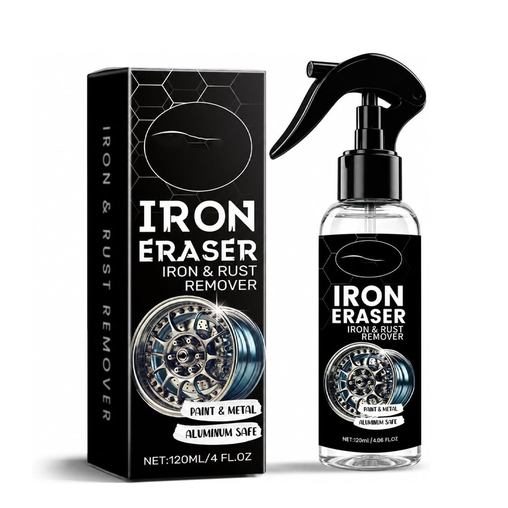 Iron Eraser Rust Remover Spray, Car Wheel Paint Brake Dust Fast Cleaner 120ml gallery
