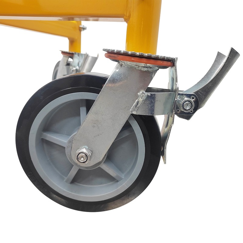 V-shaped Head Pipe Support with Rolling Wheels Max Capacity 2500lbs 31.9-39.4'' gallery