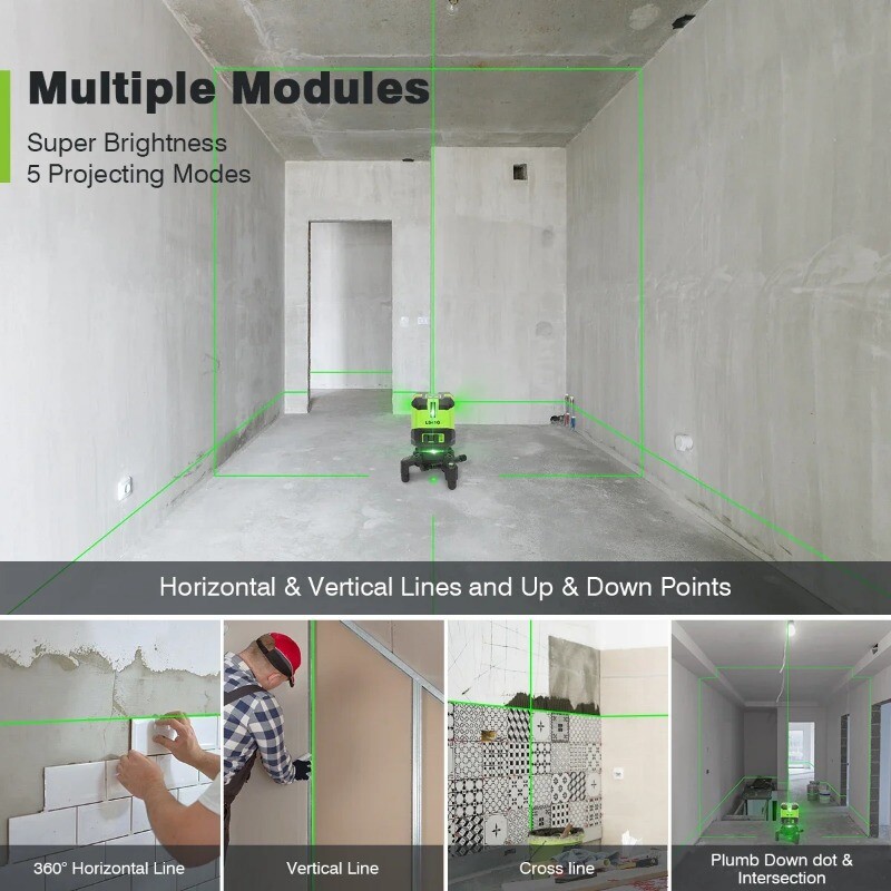 LD Green Laser Level Sticker Floor Meter 5 Line 8 Line Infrared Sticker Floor gallery