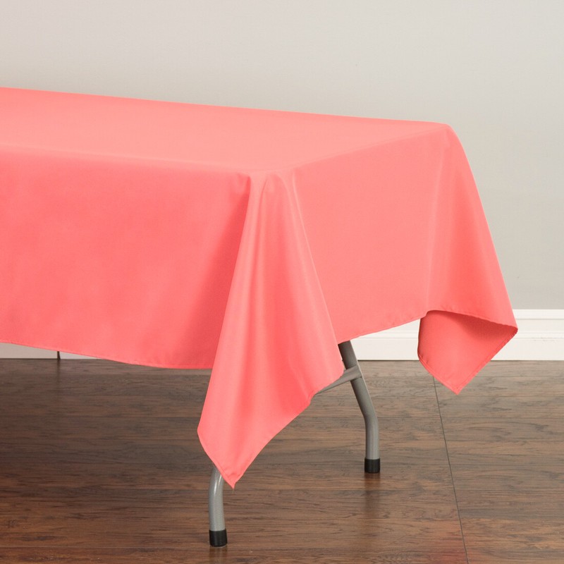 60 x 126 in. Rectangular Polyester Tablecloths for 8 ft. Tables Banquet Party gallery
