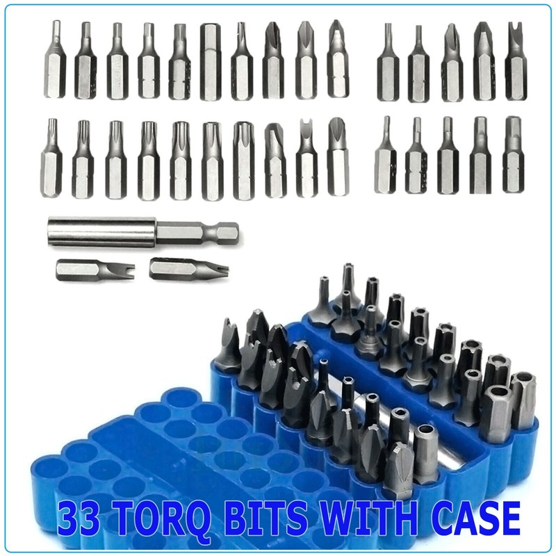 Hex Star Spanner Tri Wing Screwdriver 33Torx Bit Set Tamper Proof Security Torq gallery
