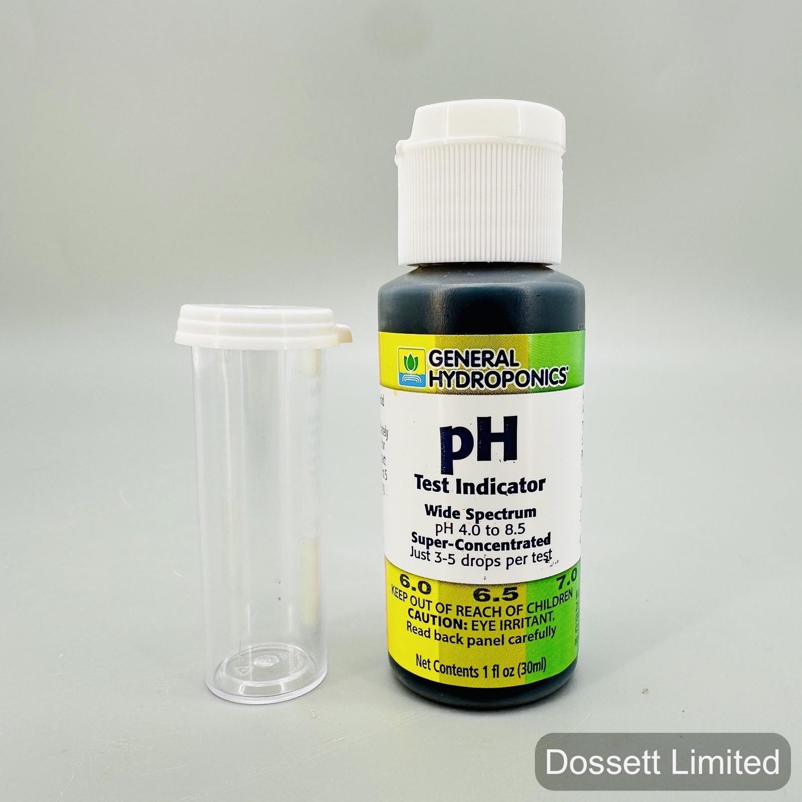 General Hydroponics PH Test Indicator Solution 1 Fl Oz Wide Spectrum 4.0-8.5 gallery