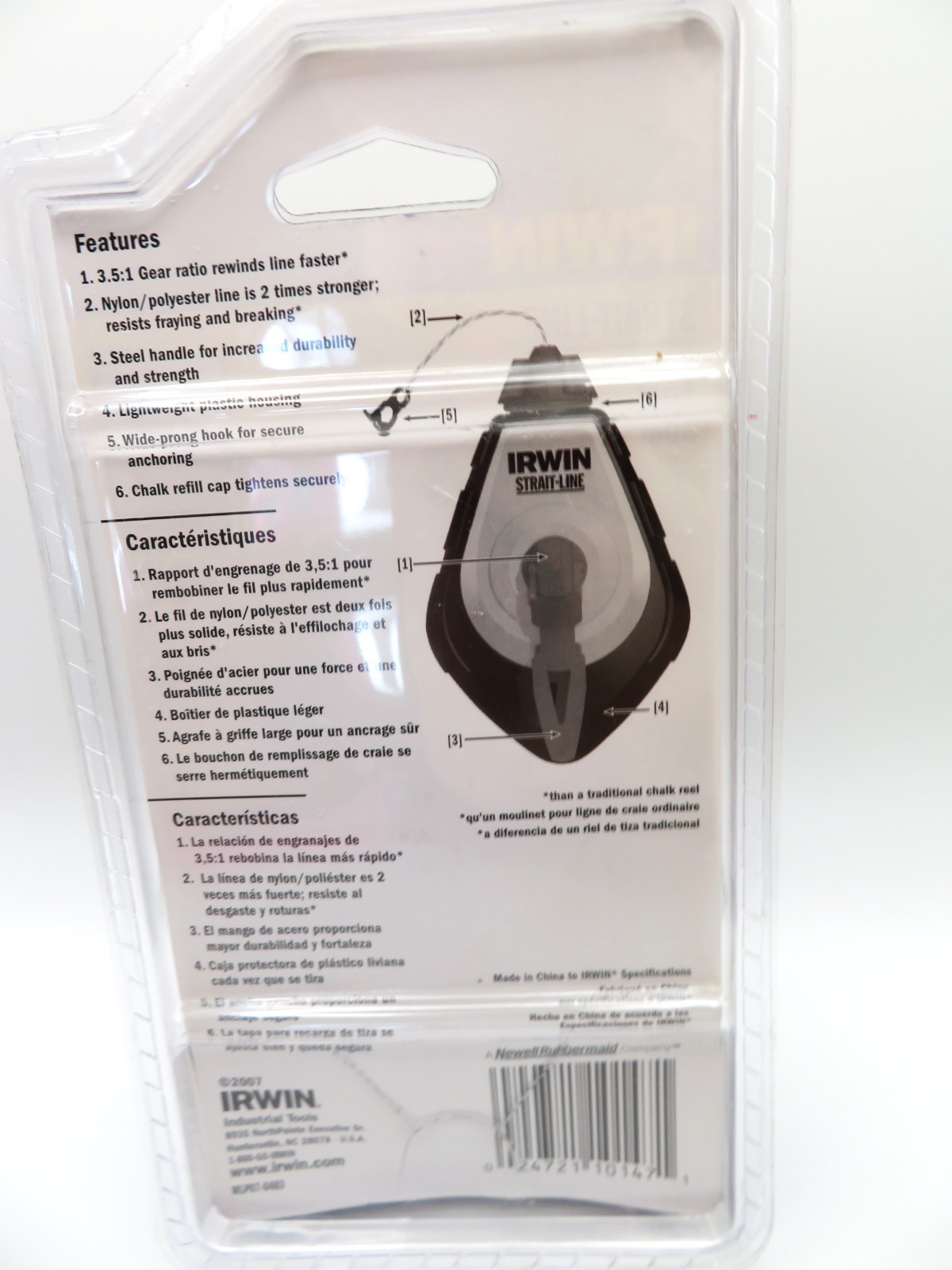 Irwin Strait-Line Speedline Pro 3X Chalk Reel, 100' gallery