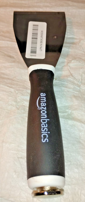 Amazon Basics Soft Grip Bent Scraper 3" with Pole Socket & Hammer End for Paint gallery