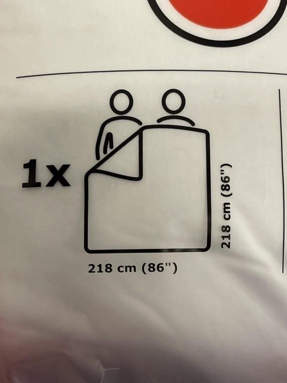 New IKEA FJÄLLBRÄCKA Down Feather Cotton Duvet Insert Extra Warm Full / Queen gallery