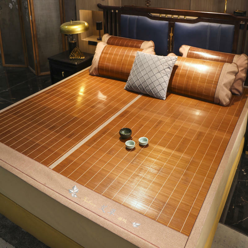 2023 Summer Sleeping Mat For Bed Rattan Foldable Nature Bamboo Bed Mat Queen gallery