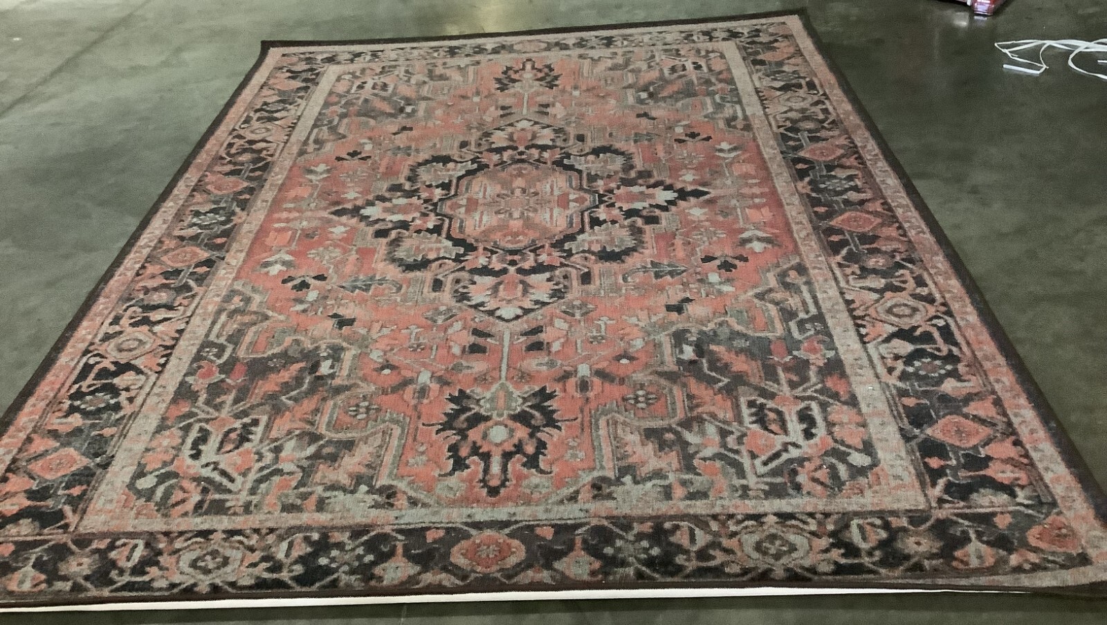 NAVY / RED 7'-9" x 10'-0" Back Stain Rug, Reduced Price 1172673493 JNY153M-8 gallery