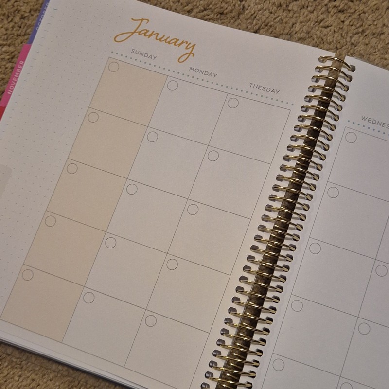 12-Month Teacher Planner Multicolor Spiral Bound Tabs Stickers gallery