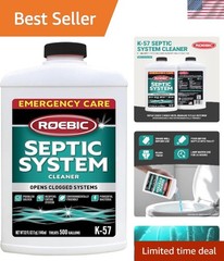 Septic System Cleaner, 32 Oz – Quick Fix for Clogs, Safe for Pipes & Environment