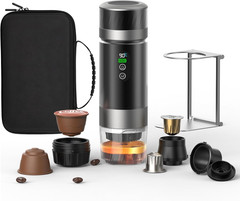 Portable Coffee Maker with 7500mAh Battery – Ideal for Travel & Camping
