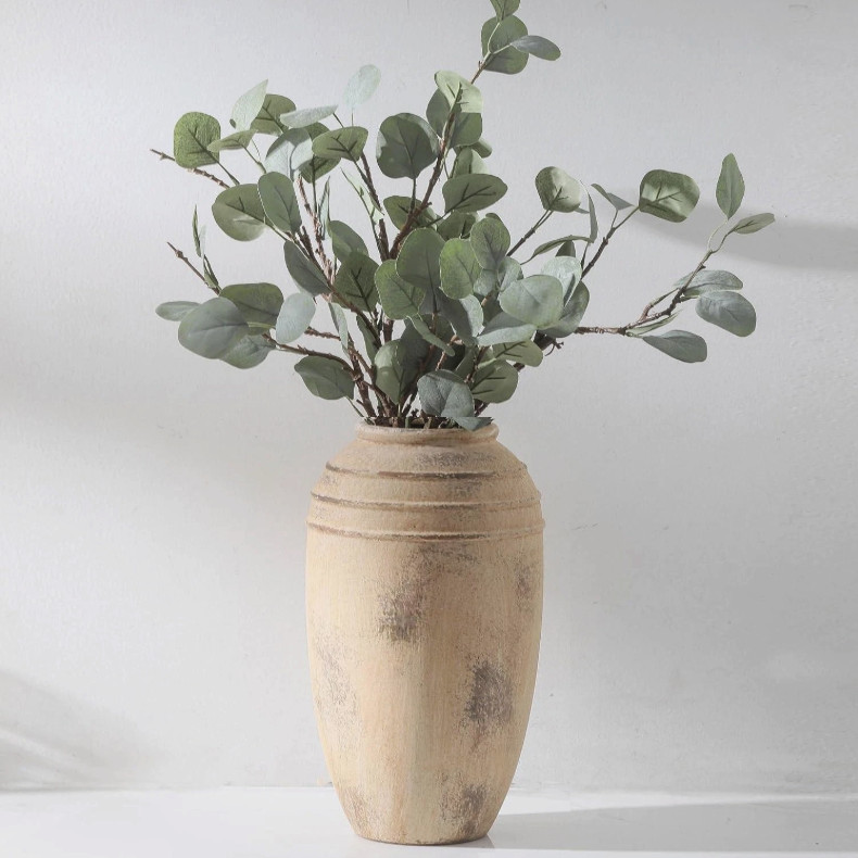 Ceramic Flower Vase with Handles, 12 inch Tall Vase for Centerpieces, Large gallery