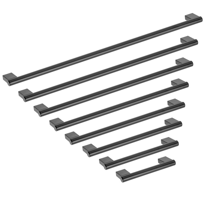 1-30Pack Matte Black Kitchen Cabinet Pulls Stainless Steel Drawer T Bar Handles gallery